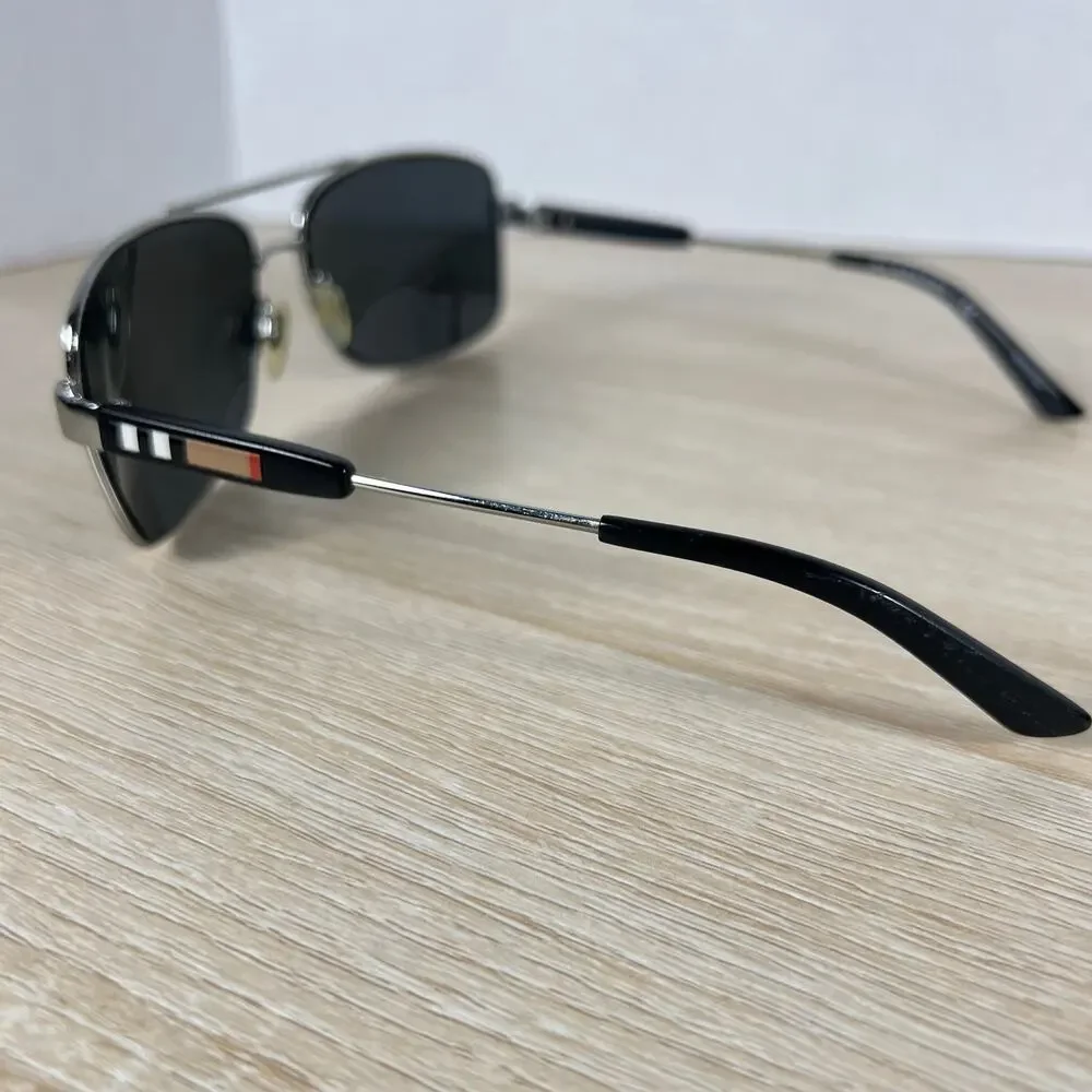 Burberry B3074 1003/87 Sunglasses FRAMES ONLY Silver Black 63-15-135